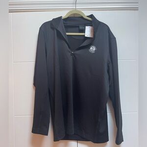 Pebble Beach Golf Links 1/4 Zip Pullover Dunning Golf New Sz L Men’s Black